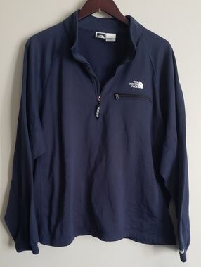 The North Face Navy Half-Zip Pullover with Chest Pocket